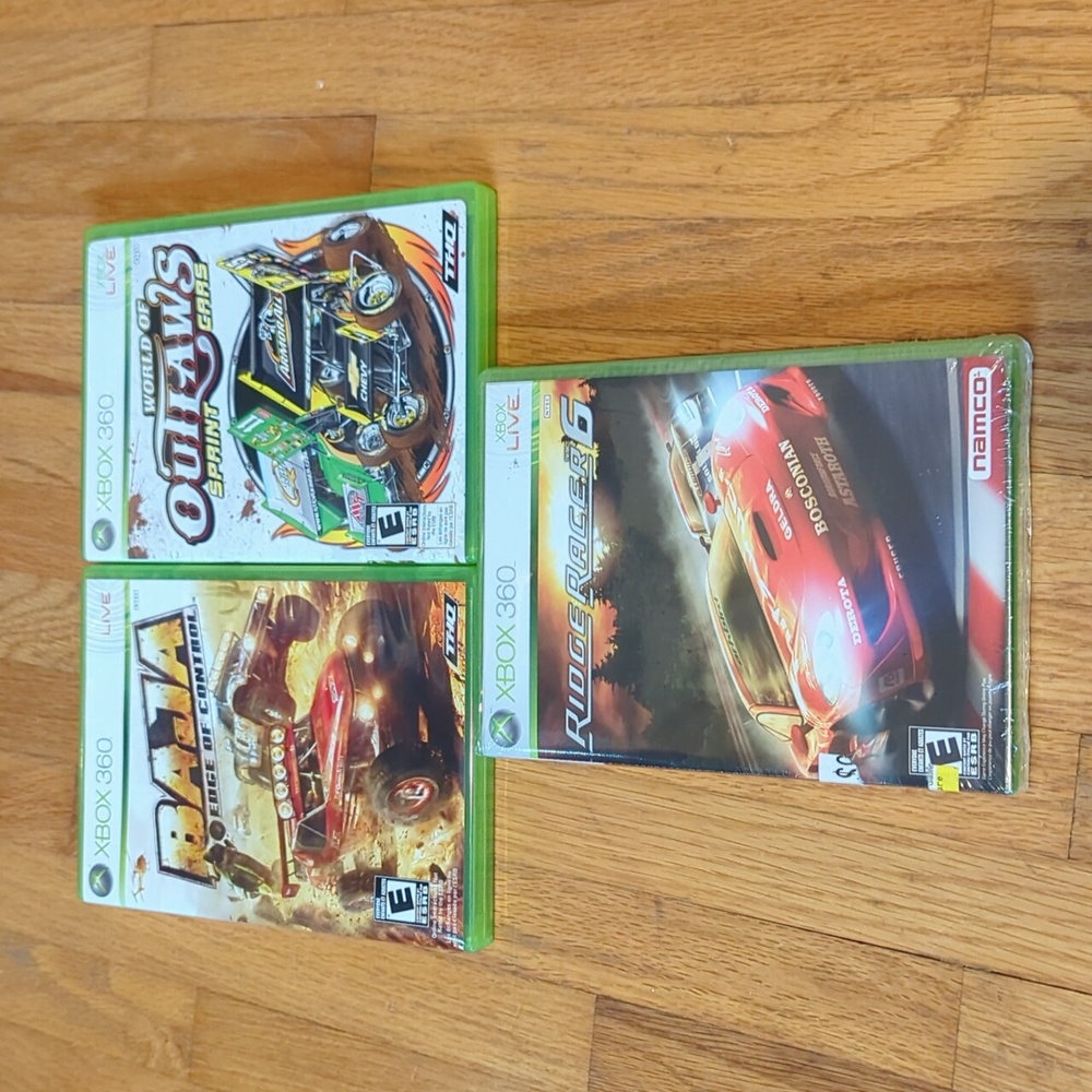 Xbox 360 - 3 Racing Games: Ridge Racer 6, World of Outlaws and BAJA
